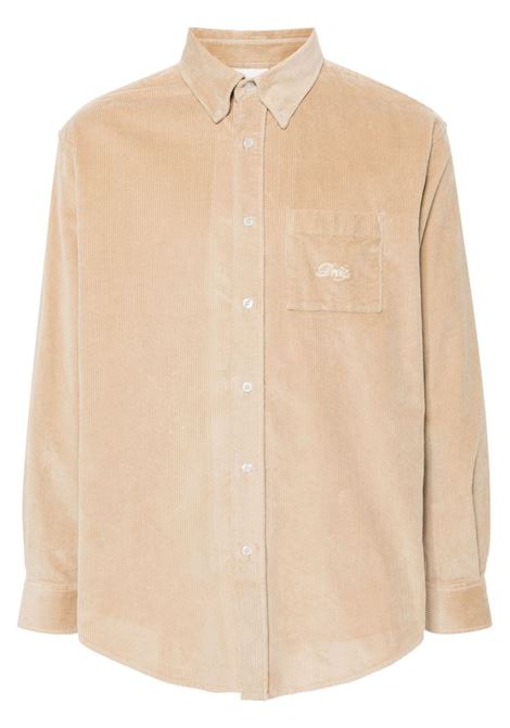 Camicia La Chemise a coste in beige di Drôle De Monsieur - uomo DRÔLE DE MONSIEUR | PERMSH172CO156BG